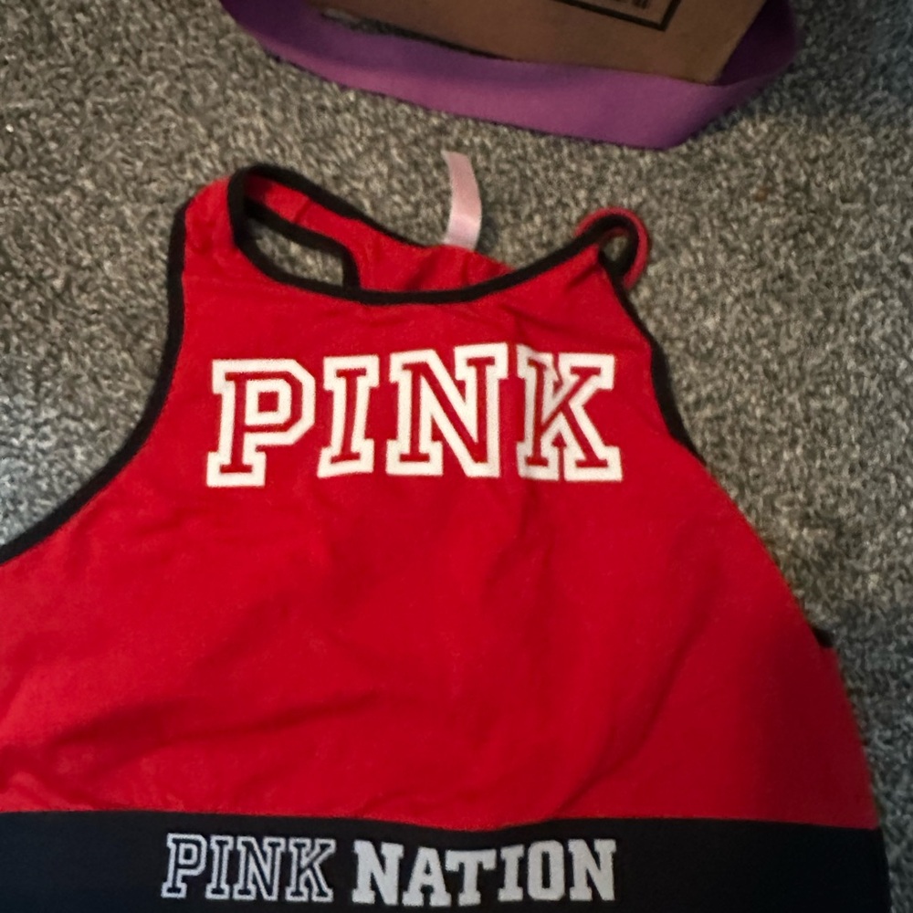 Pink sports bra and many others
